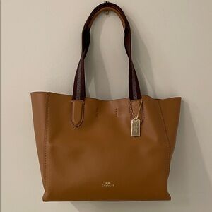Coach Brown Leather Tote Bag